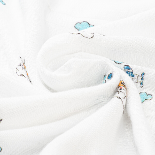 Khăn gạc sợi tre in hình Animo BM8X (60x120cm)