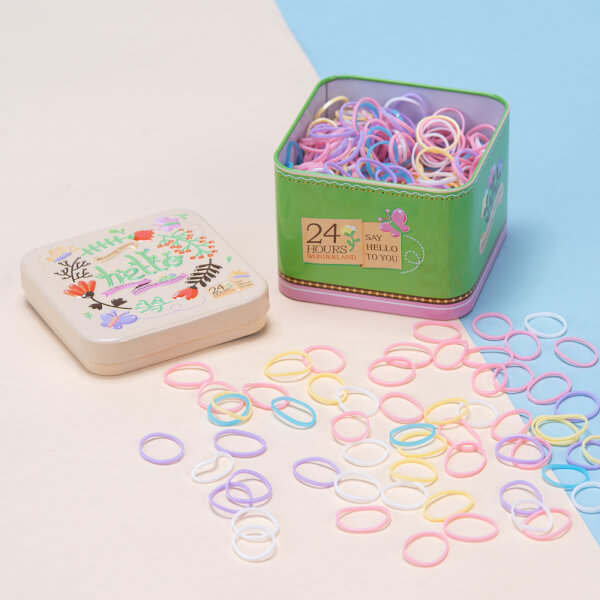 Hộp vuông thun nhỏ cột tóc cho bé Animo A2207_MN016 (Nhiều màu)