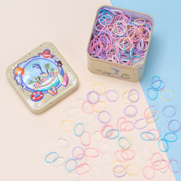 Hộp vuông thun nhỏ cột tóc cho bé Animo A2204_MN026 (Nhiều màu)