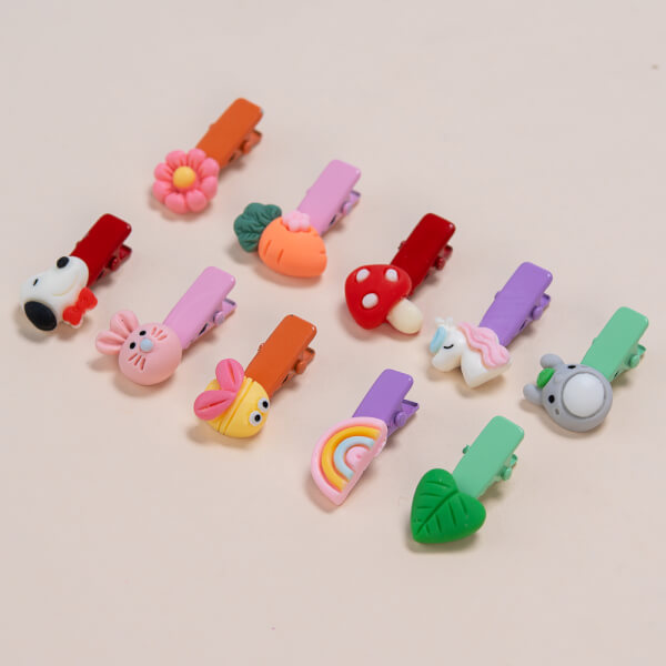 Set kẹp tóc cho bé 10 món Animo A2204_MN020 (Nhiều màu)