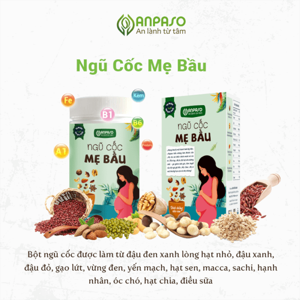 Ngũ cốc hạt Dưỡng mầm xanh Anpaso 500g