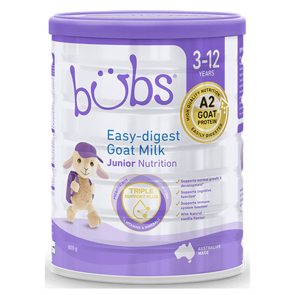 Sữa dê Bubs Goat số 4 Junior 800g (3-12 tuổi)