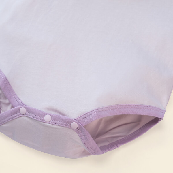 Set Bodysuit tam giác DT Animo KV1122061 (0-12M, Tím_trắng họa tiết)