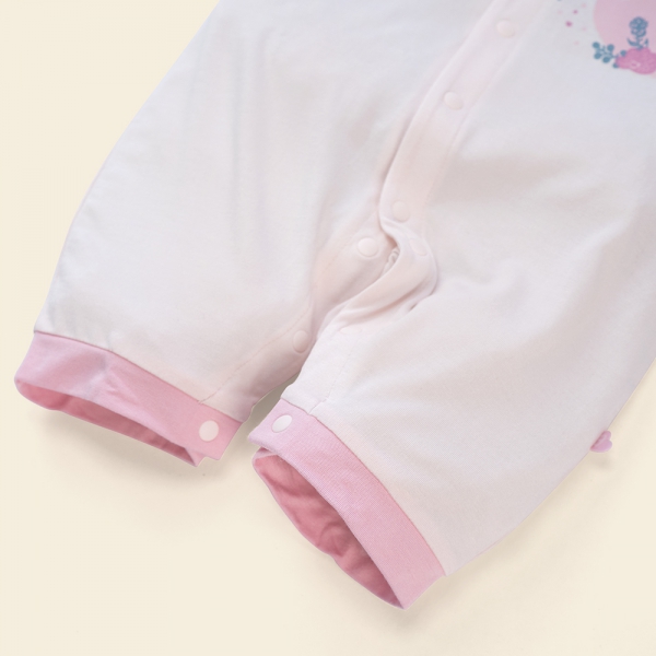 Bodysuit tính năng đùi, vải modal BST Thiên Nga Animo BMC822082 (0-12M,Hồng)