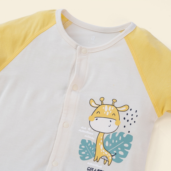 Bodysuit tính năng đùi, vải modal BST Thiên Nga Animo BMC822083 (0-12M,Vàng)