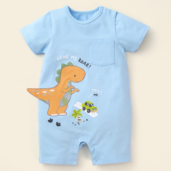 Bodysuit bé trai đùi Bst Công viên Khủng Long Animo KK822015_503 (0-12M,Xanh biển)
