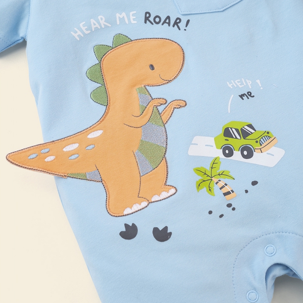 Bodysuit bé trai đùi Bst Công viên Khủng Long Animo KK822015_503 (0-12M,Xanh biển)