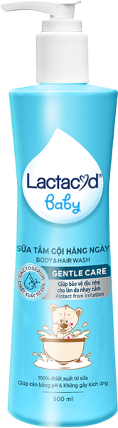 Sữa tắm gội trẻ em Lactacyd Baby Gentle Care 500ml (Giao mẫu ngẫu nhiên)