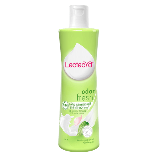 Dung dịch vệ sinh phụ nữ Lactacyd Odor Fresh ngăn mùi 250ml (Giao mẫu ngẫu nhiên)