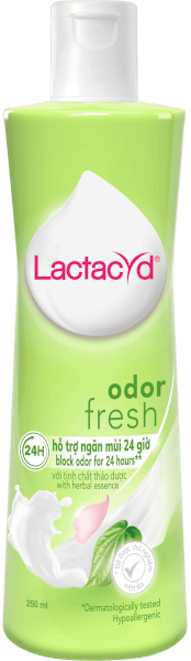 Dung dịch vệ sinh phụ nữ Lactacyd Odor Fresh ngăn mùi 250ml (Giao mẫu ngẫu nhiên)