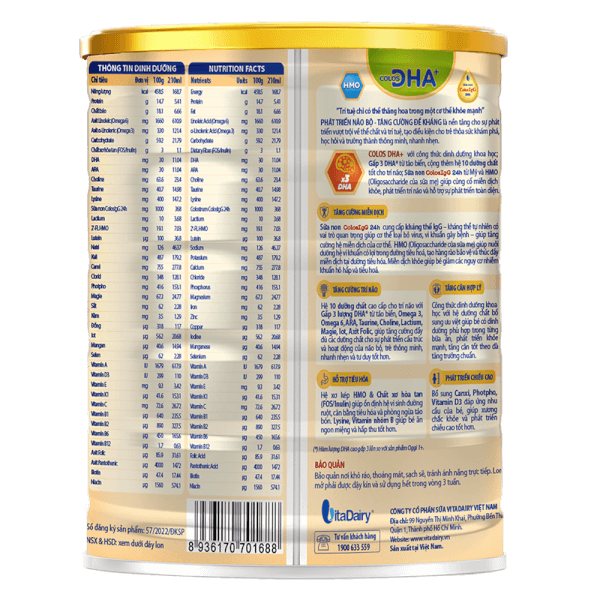 Sữa Colos DHA+ 1+ 800g (1-2 tuổi)