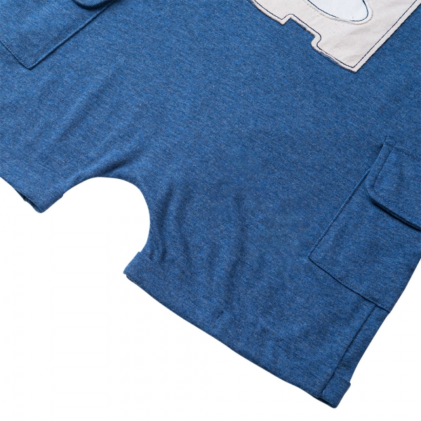 Bộ yếm bé trai ngắn, bst Gấu mụp Animo HS1122063 (6M-5Y,Blue)