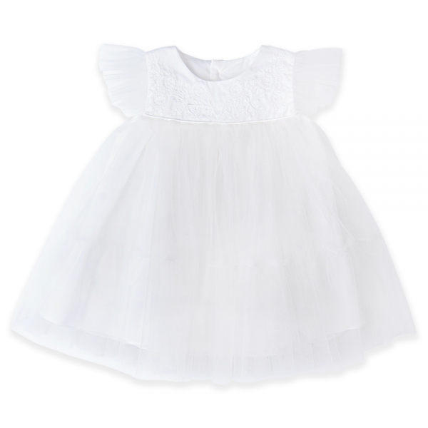 Đầm voan bé gái Animo TX1122002 (6-24M,Trắng)