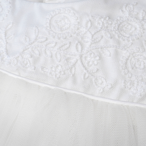 Đầm voan bé gái Animo TX1122002 (6-24M,Trắng)