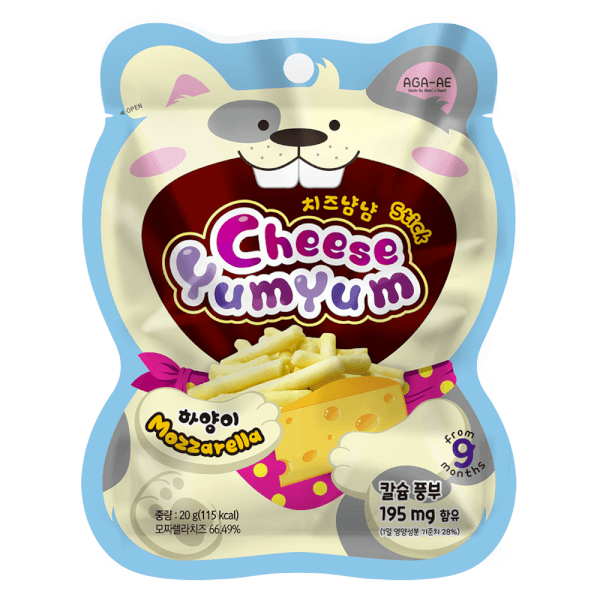 Phô mai sấy YumYum vị Mozzarella 20g