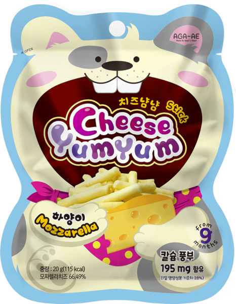 Phô mai sấy YumYum vị Mozzarella 20g