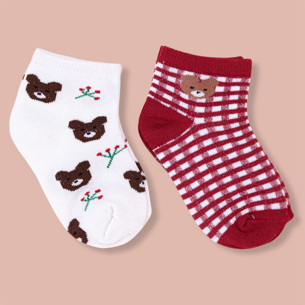 Set 2 đôi vớ bé trai sợi tre Animo I0921017 (18M-3Y, Nhiều màu, Giao màu ngẫu nhiên)