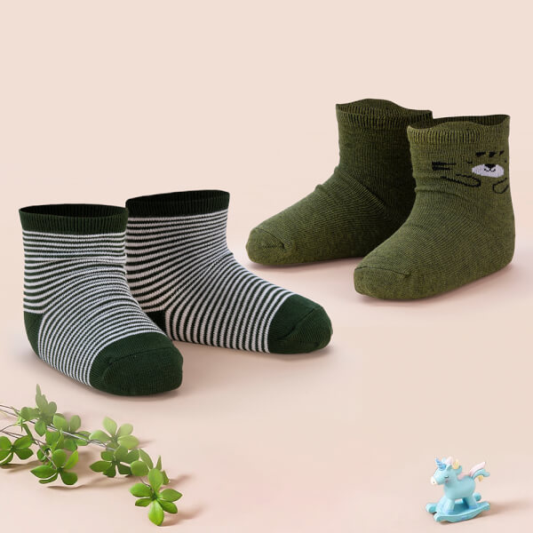 Set 2 đôi vớ bé trai sợi tre Animo I0921017 (18M-3Y, Nhiều màu, Giao màu ngẫu nhiên)