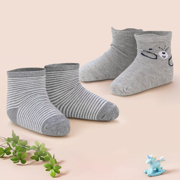 Set 2 đôi vớ bé trai sợi tre Animo I0921017 (18M-3Y, Nhiều màu, Giao màu ngẫu nhiên)