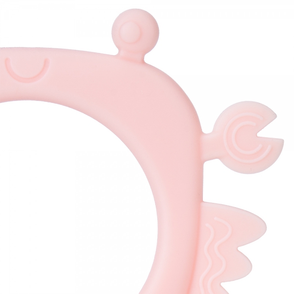 Gặm nướu silicone hình thú Animo (Hình cua) (Hồng)