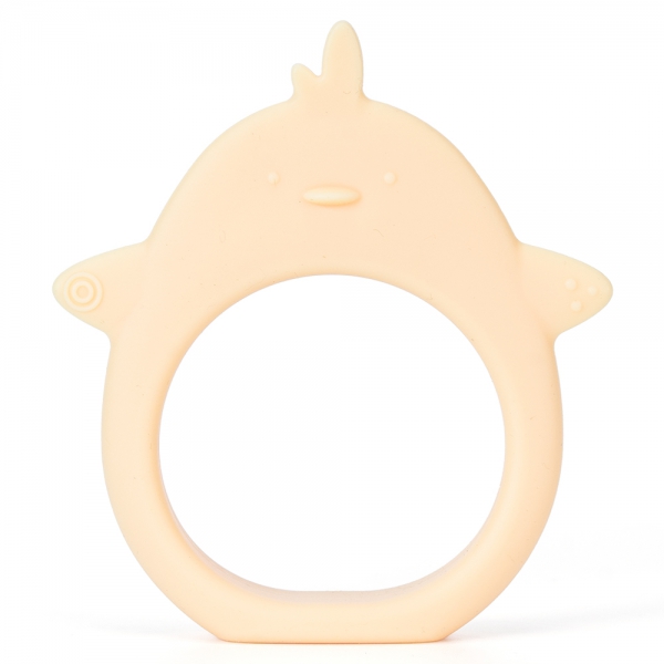 Gặm nướu silicone hình thú Animo (Hình gà con) (Vàng)