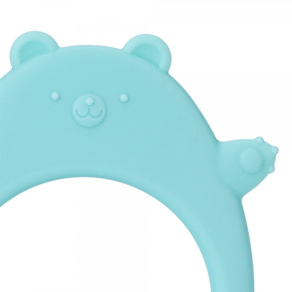 Gặm nướu silicone hình thú Animo (Hình gấu con) (Xanh bạc hà)