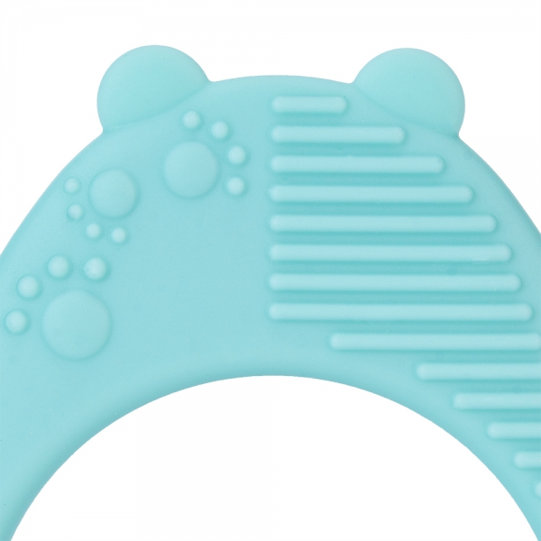 Gặm nướu silicone hình thú Animo (Hình gấu con) (Xanh bạc hà)