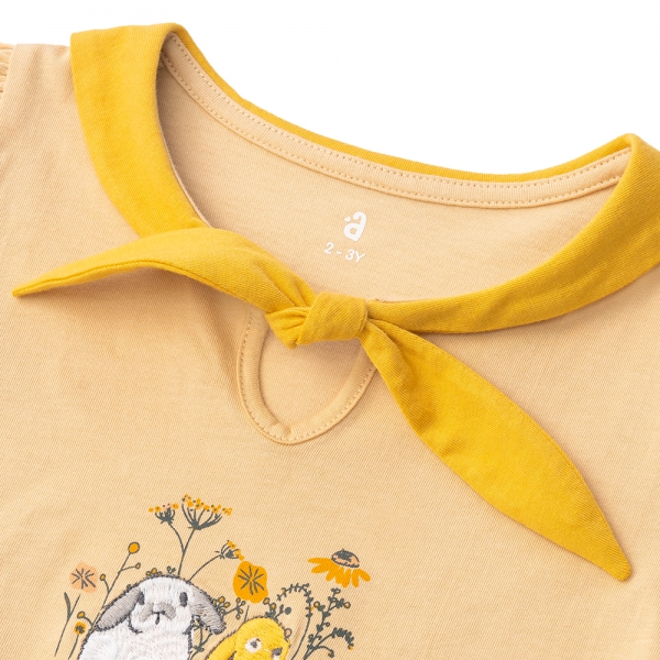 Bộ bé gái dài, BST Thỏ và hoa Animo HN1222005 (6M-6Y,Be)