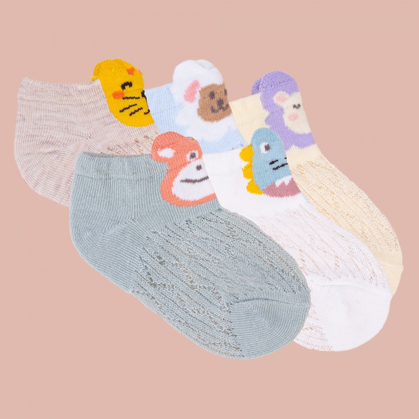 Set 5 đôi vớ Animo M522010-38 (12M-3Y,nhiều màu)