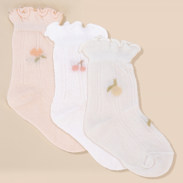 Set 3 đôi vớ Animo M522007-50 (0-12M,nhiều màu)