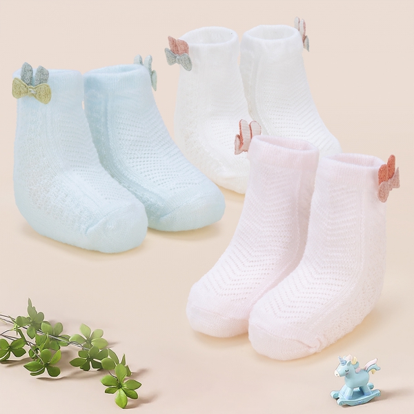 Set 3 đôi vớ Animo M522006-48 (0-12M,nhiều màu)