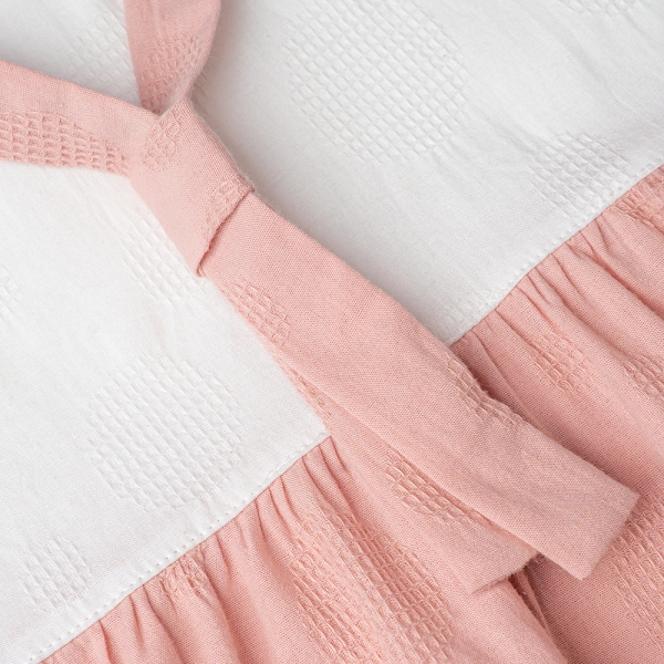 Đầm vải bé gái có nơ Animo TX1022024 (6M-3Y,Hồng)