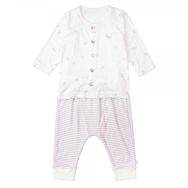 Bộ tính năng dài Nous_Animo NA1022011 (0-24M,Trắng ht Cún)