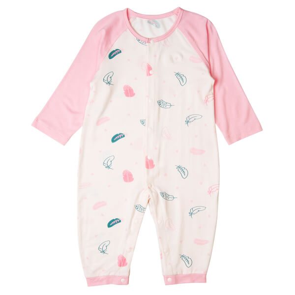 Bodysuit tính năng dài, vải modal BST Thiên Nga Animo BMC822085 (0-12M,Hồng)