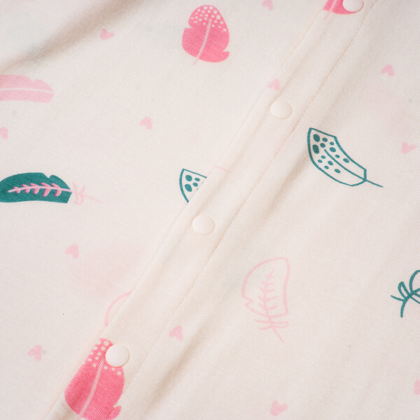 Bodysuit tính năng dài, vải modal BST Thiên Nga Animo BMC822085 (0-12M,Hồng)