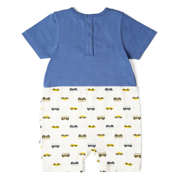 Bodysuit bé trai đùi Bst Xe buýt nhiều màu Animo KK822030_526 (0-12M,Xanh dương)