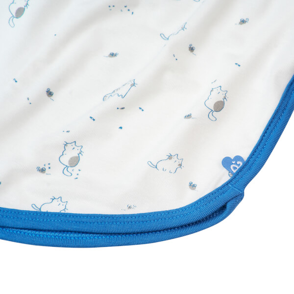 Bộ tính năng ngắn Nous_Animo NA1022006 (0-24M,Trắng ht Mèo xanh)