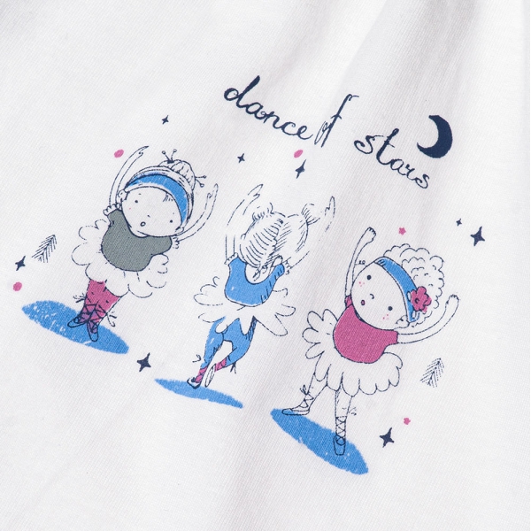 Bộ bé gái dài BST Búp bê nhảy múa Animo KN922061 (6M-6Y,Xanh họa tiết)