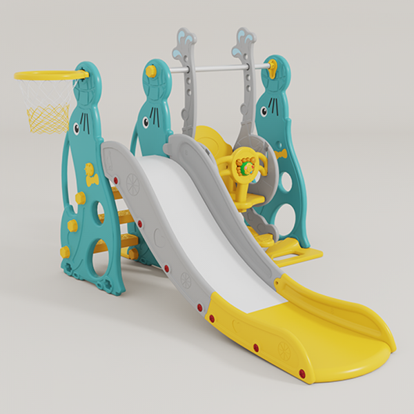 Cầu tuột, xích đu cho bé 2in1 có nhạc Animo WM19020-5