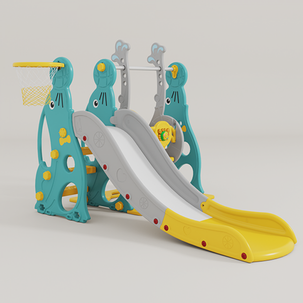 Cầu tuột, xích đu cho bé 2in1 có nhạc Animo WM19020-5