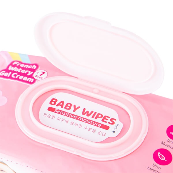 Combo 3 Khăn ướt ConCung Gentle Care Hàn Quốc cho da nhạy cảm, 100 tờ (màu hồng)