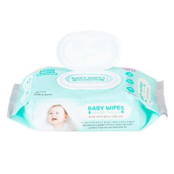 Combo 2 Khăn ướt ConCung Gentle Care Hàn Quốc cho da nhạy cảm, 100 tờ (màu xanh)