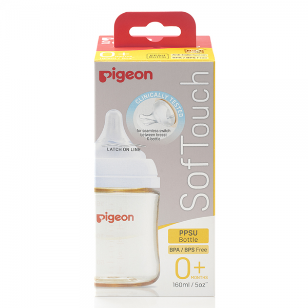 Bình sữa Pigeon Softouch PPSU Plus WN3 160 ml (SS)
