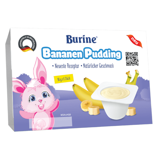 Pudding Burine Vị Chuối (Vỉ 6 x 50g)