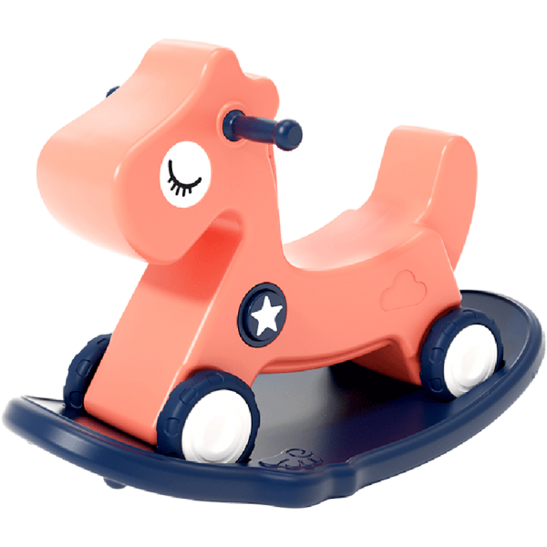 Ngựa bập bênh cao cấp có âm thanh chút chít Animo K055 (Hồng)