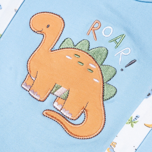 Bodysuit bé trai đùi Animo KK922054 (0-12M,Xanh)