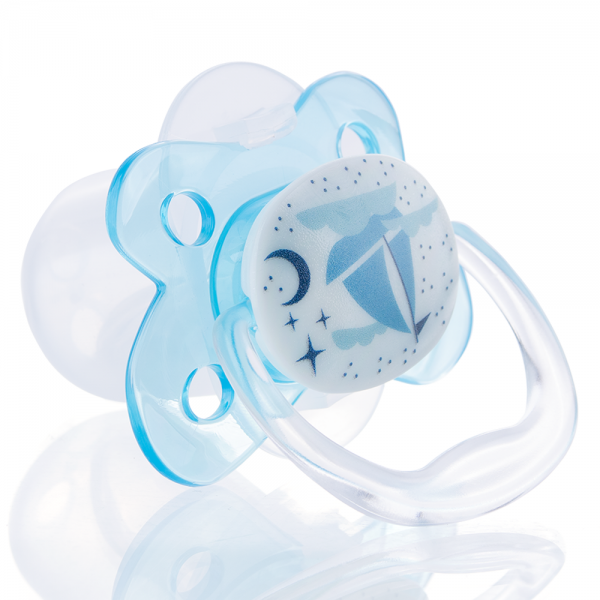 Ty ngậm Prevent Dr Brown Level 1, 0-6M, Xanh (giao họa tiết ngẫu nhiên)