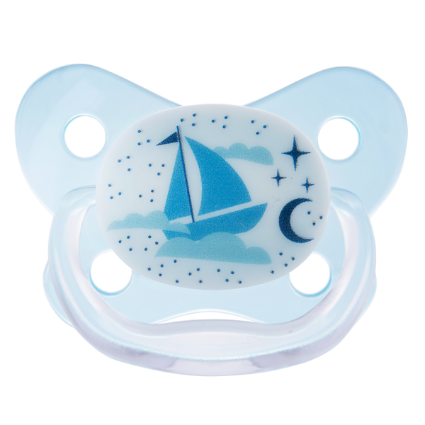 Ty ngậm Prevent Dr Brown Level 1, 0-6M, Xanh (giao họa tiết ngẫu nhiên)