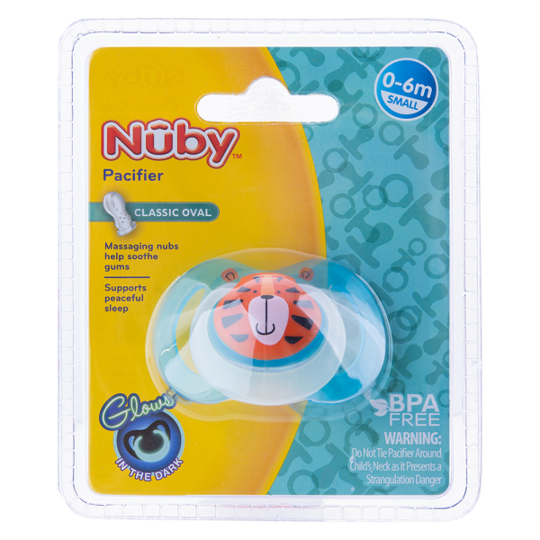 Ty ngậm chỉnh nha Nuby Silicone Ovan Xanh dương