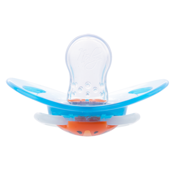 Ty ngậm chỉnh nha Nuby Silicone Ovan Xanh dương